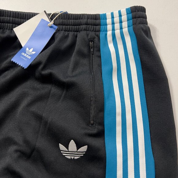 Adidas  Plus Originals 3-Stripes Track Pants Black & Blue Men’s 3XT NWT - Picture 6 of 9